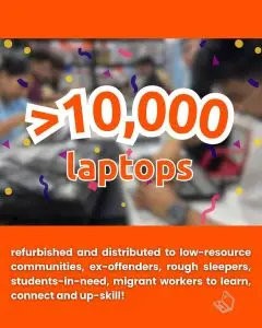 10,000 laptops refurbished
