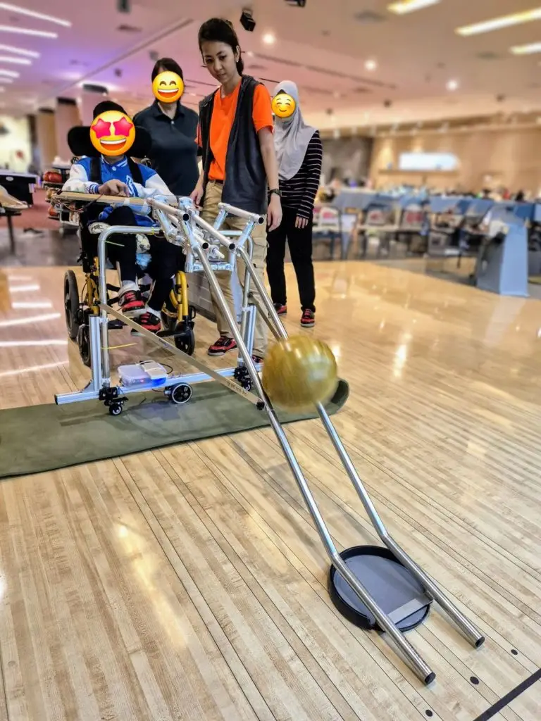 Customised bowling ramp